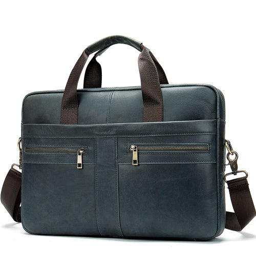 Messenger Bag Leather Briefcase Style