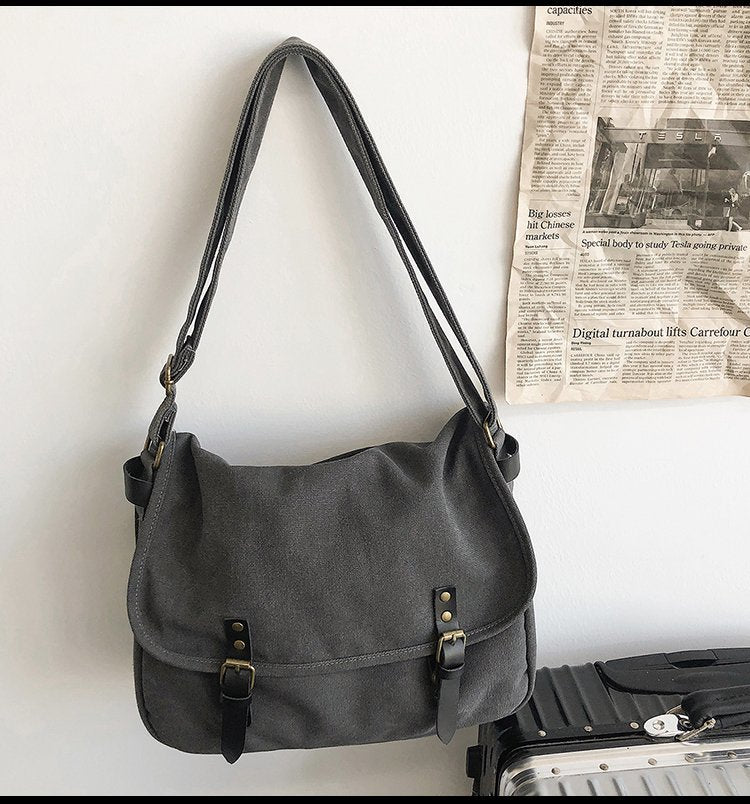 Men′ S Vintage Canvas Bag Shoulder Bag Trendy Casual Business
